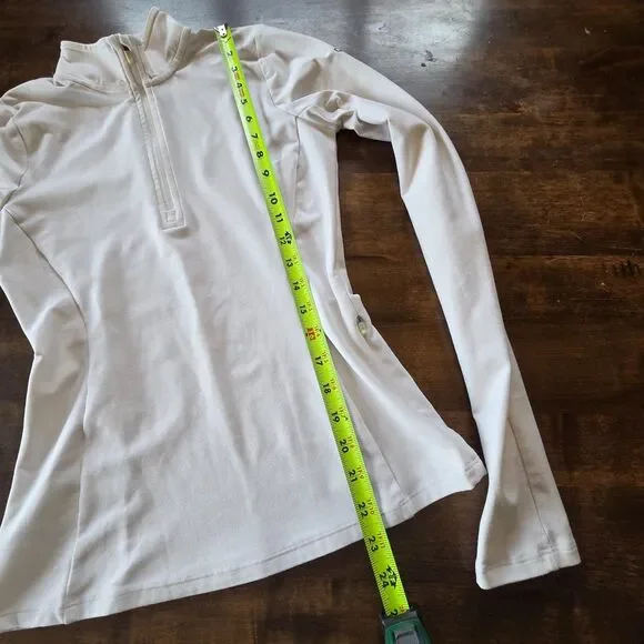 ✨ Alo Yoga Alosoft 1/2 Zip Rapid Pullover – White – Excellent Condition XS - Picture 7 of 8